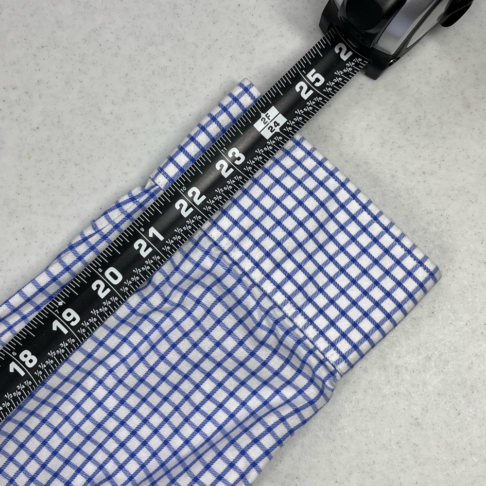 Orvis Men’s White & Blue Check Pattern Long Sleeve Dress Shirt. XL - Picture 6 of 8